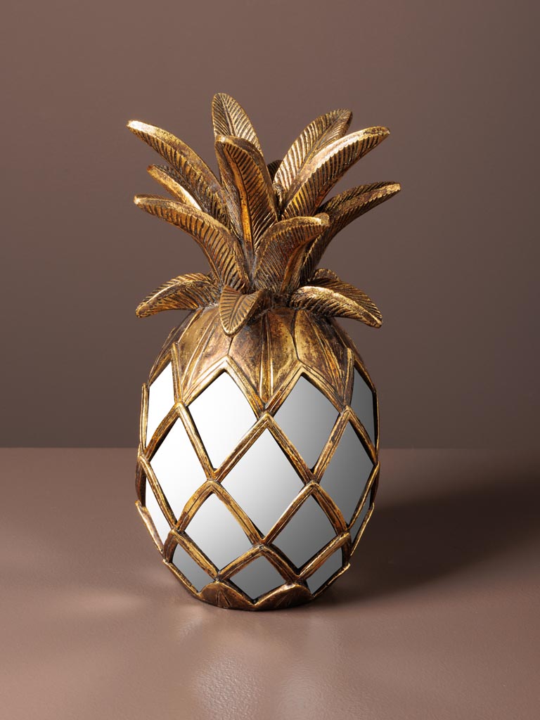 Small golden pineapple with mirrors - 1