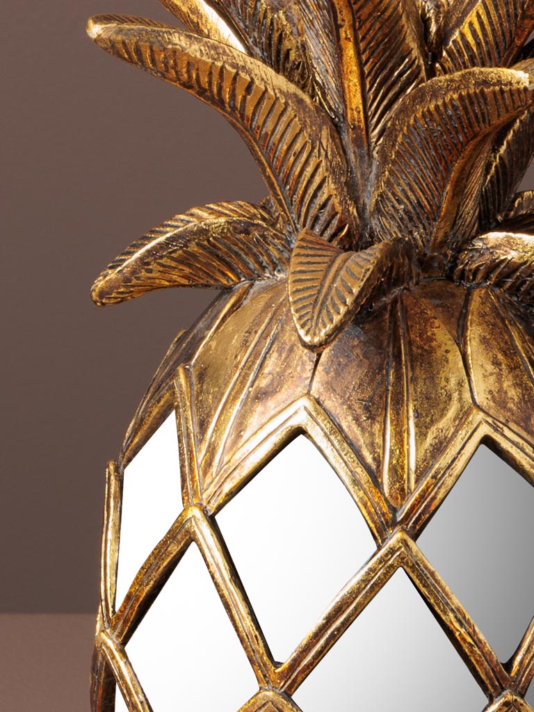 Small golden pineapple with mirrors - 3