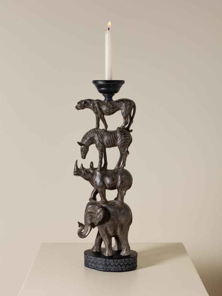 Candle stand / candlestick African Totem - 5