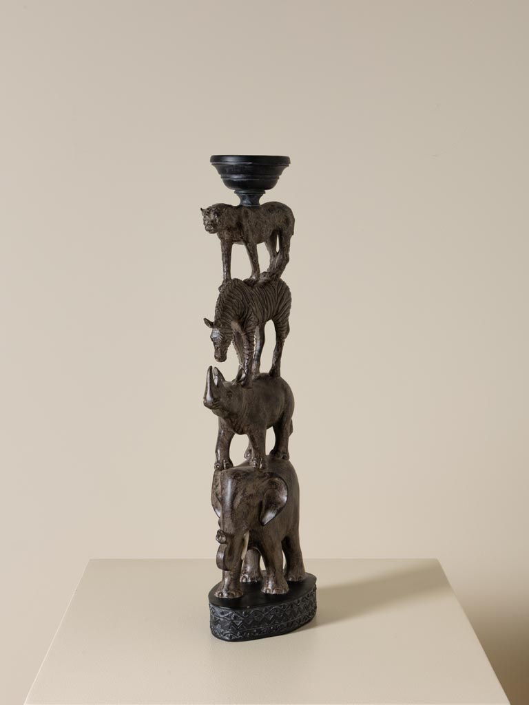 Candle stand / candlestick African Totem - 7