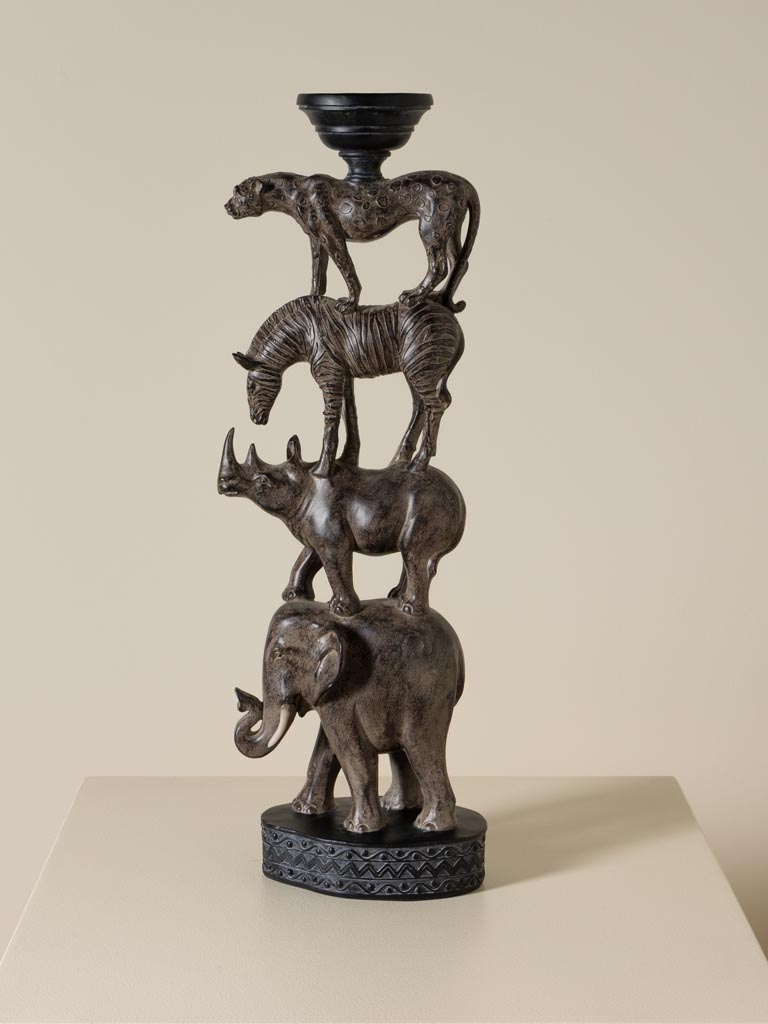 Candle stand / candlestick African Totem - 6