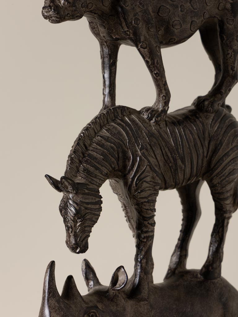 Candle stand / candlestick African Totem - 2