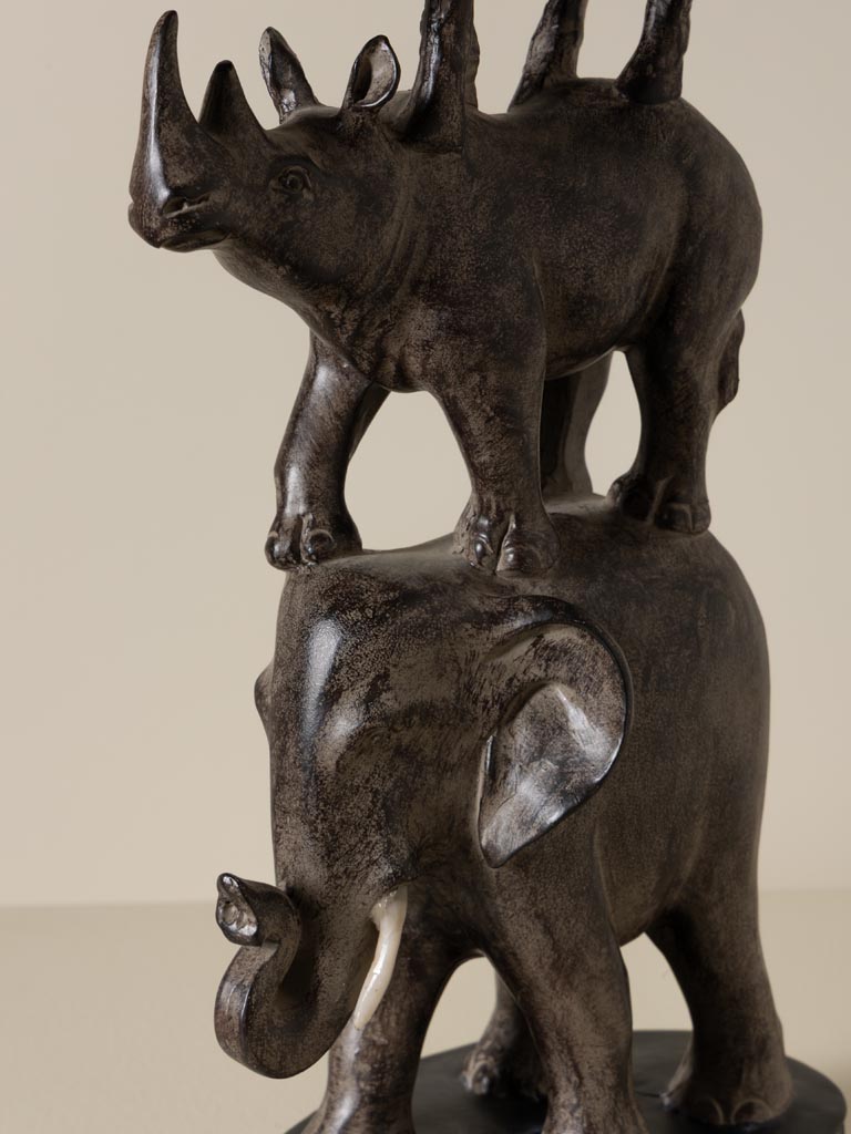 Candle stand / candlestick African Totem - 3