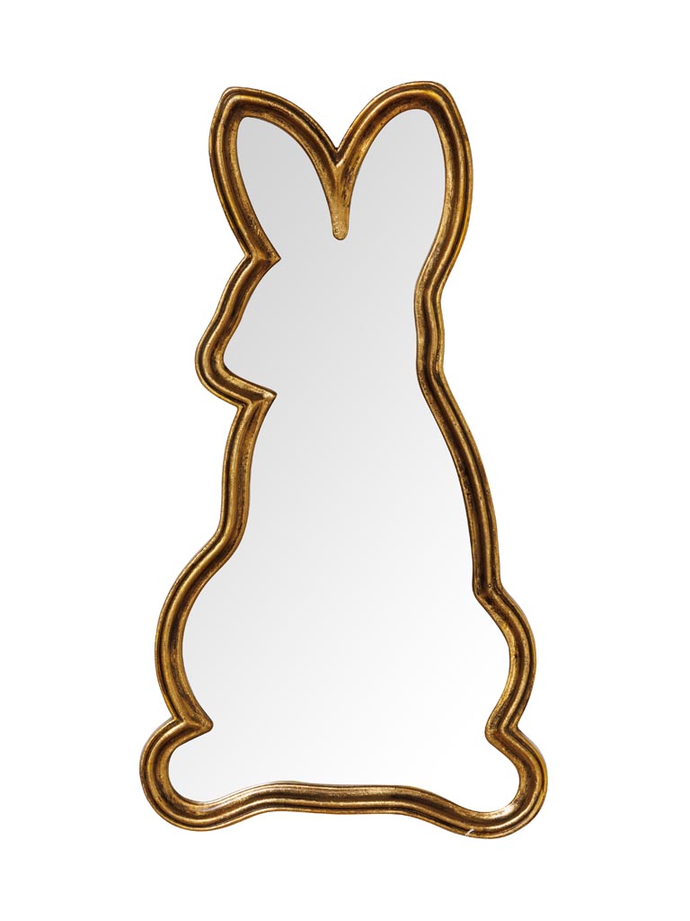 Golden rabbit mirror - 2