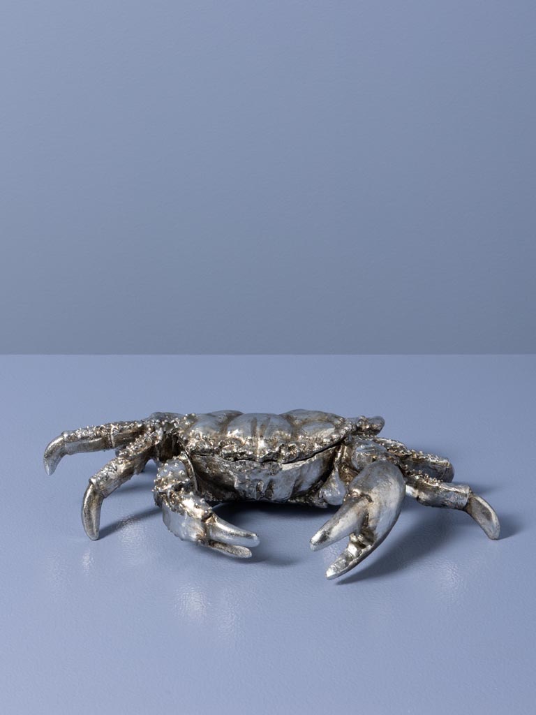 Boîte crabe argenté résine - 4