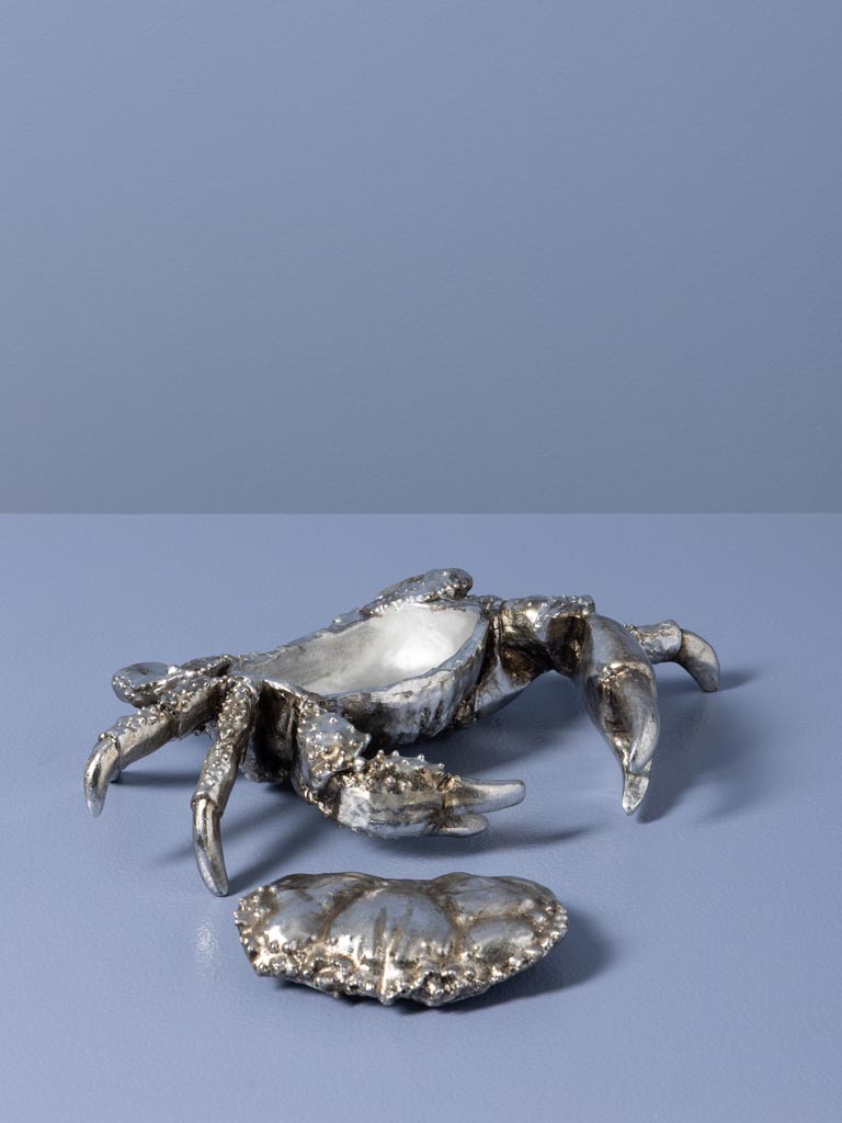 Boîte crabe argenté résine - 6