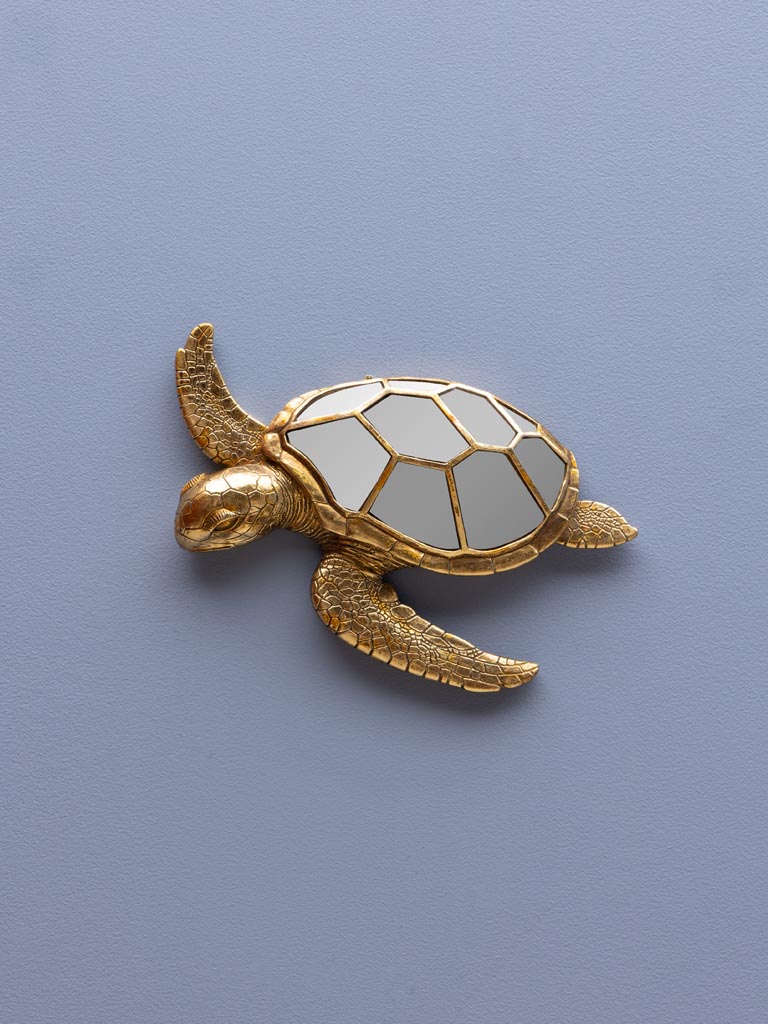 Tortue murale en miroirs - 1