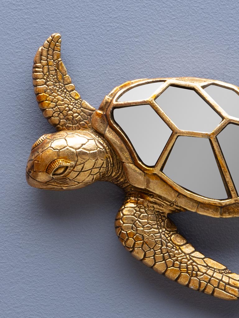 Petit tortue murale en miroirs - 3