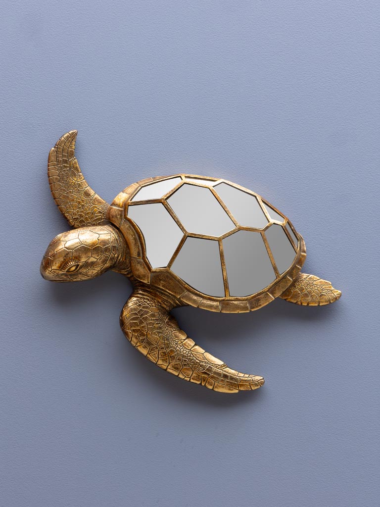 Grande tortue murale en miroirs - 1