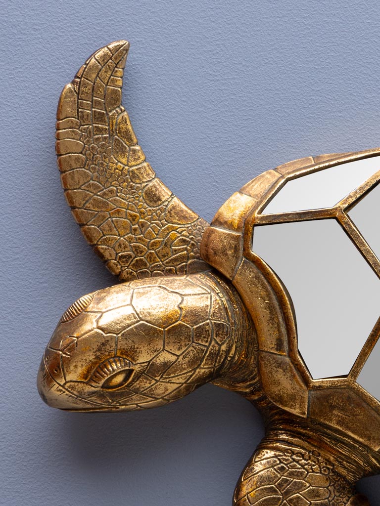 Grande tortue murale en miroirs - 3