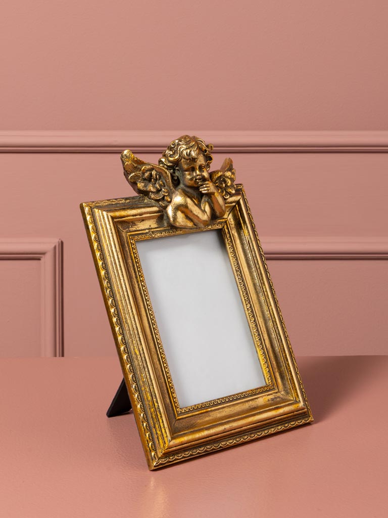 Porte photo orné d'un ange doré (10x15) - 1