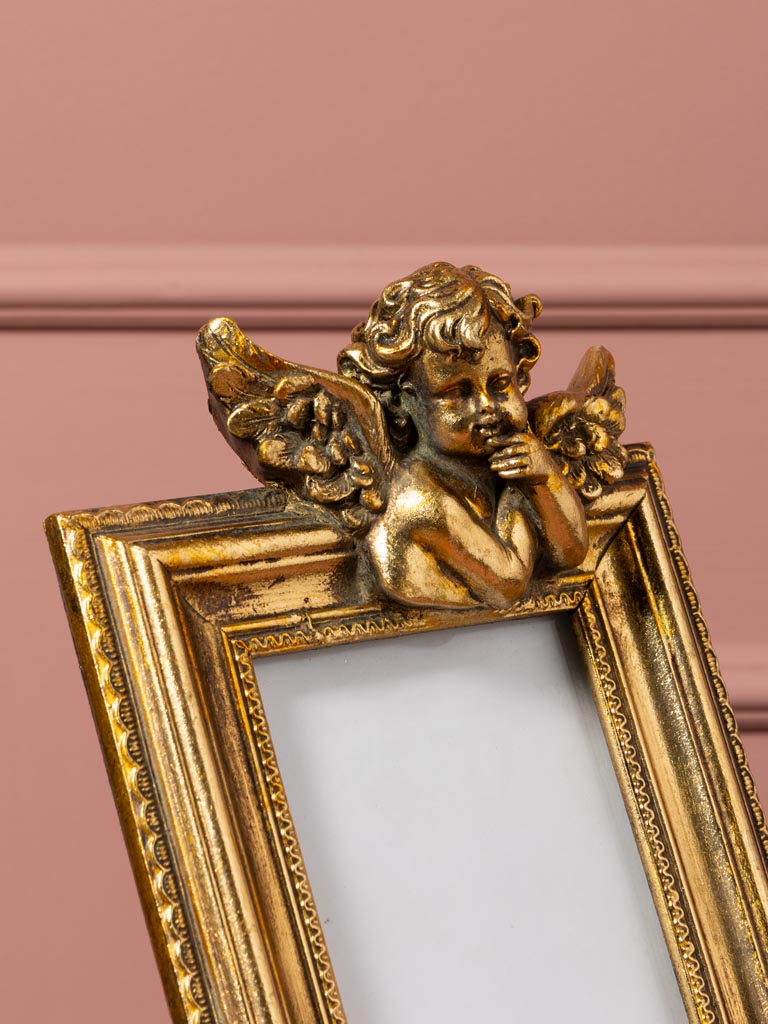 Porte photo orné d'un ange doré (10x15) - 3