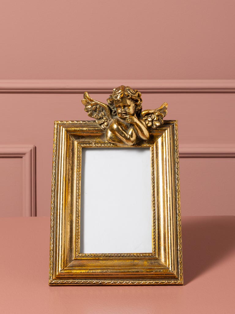 Porte photo orné d'un ange doré (10x15) - 4