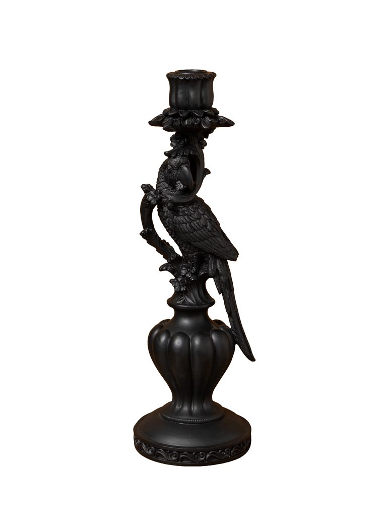 Black parrot candle stick - 2