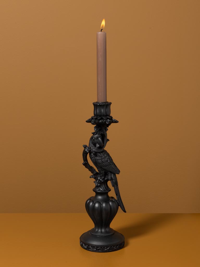 Black parrot candle stick - 1