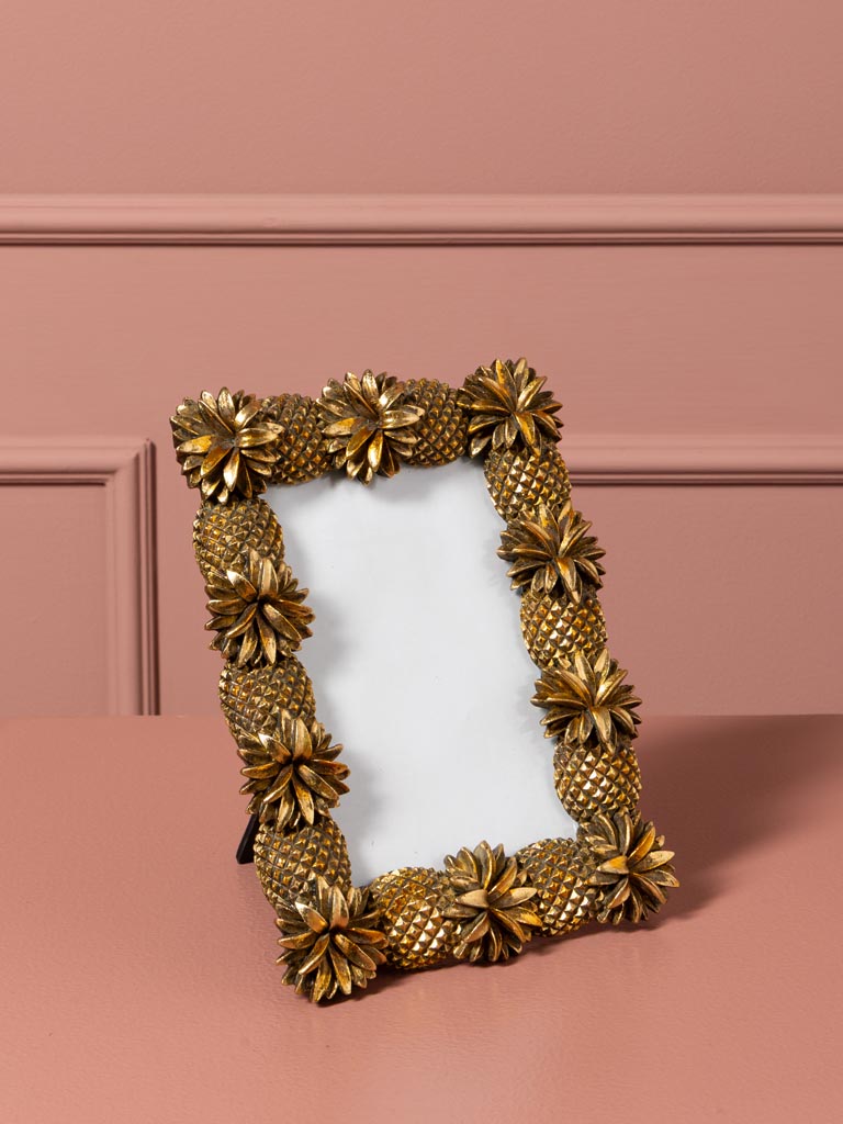 Porte photo contours ananas vieil or (10x15) - 1