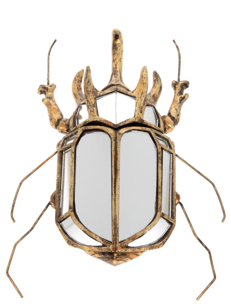 Mirrored rhinoceros beetle wall deco - 2