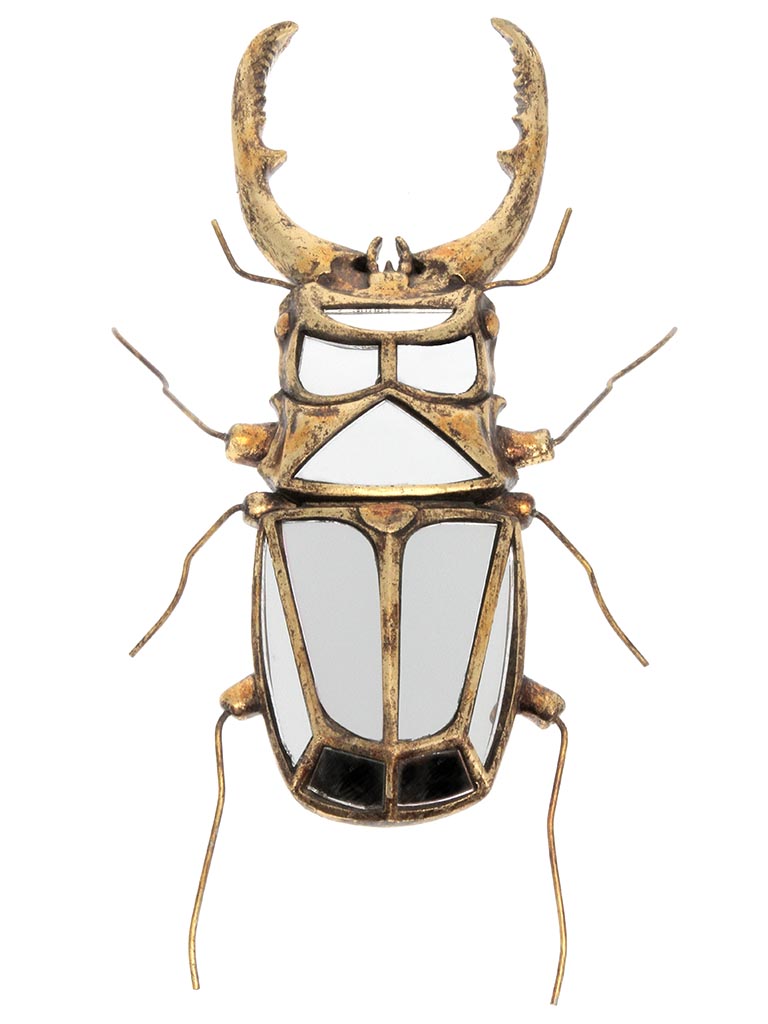 Mirrored stag beetle wall deco - 2