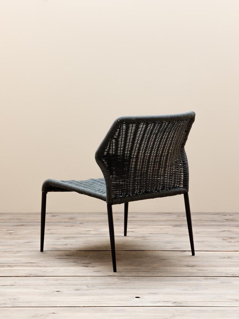 Lounge chair dark grey Triana - 5