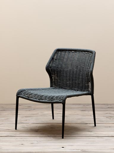 Lounge chair dark grey Triana
