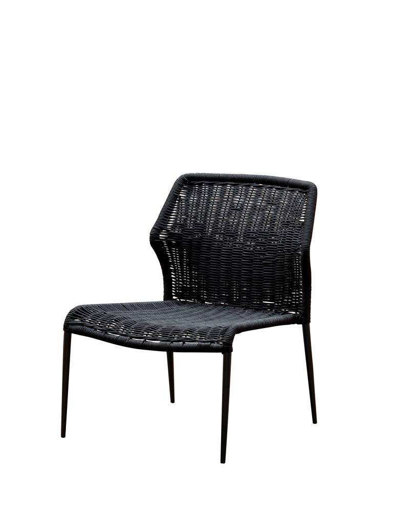 Chaise lounge noire Triana - 2