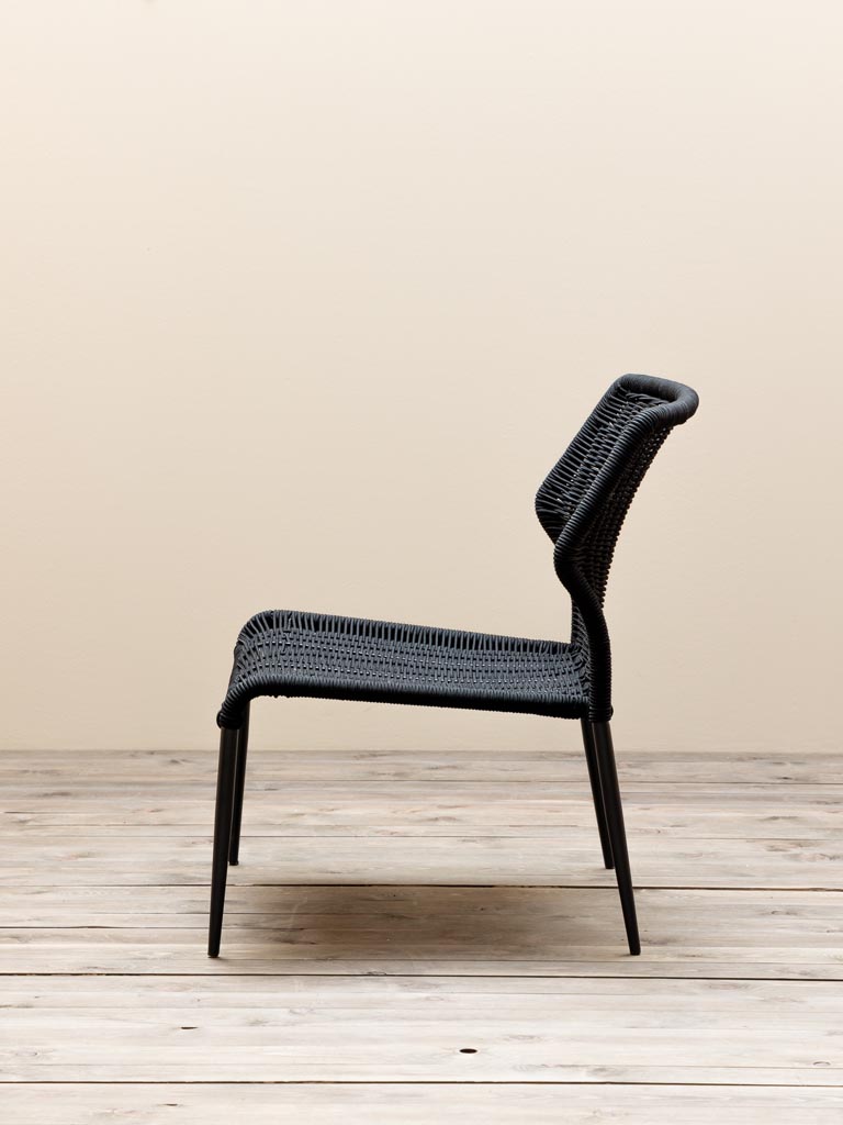 Lounge chair black Triana - 5