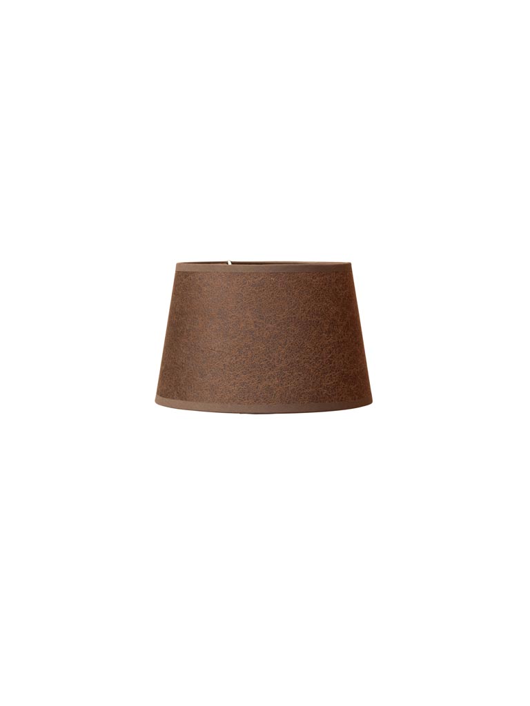 Cylindrical shade 25cm false leather - 2