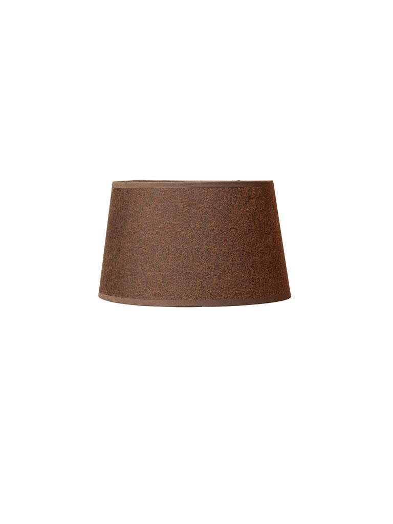 Cylindrical shade 30cm false leather - 2