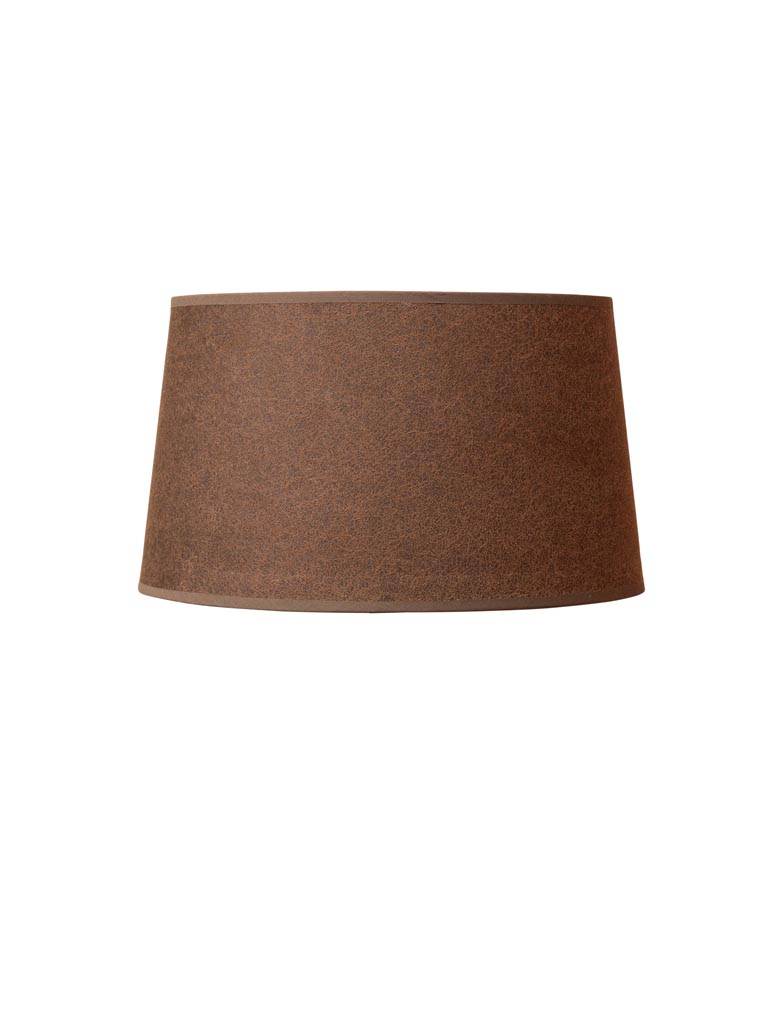 Cylindrical shade 40cm false leather - 2