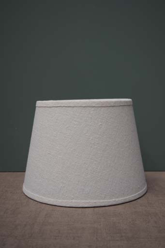 Cylindrical shade 20cm white linen