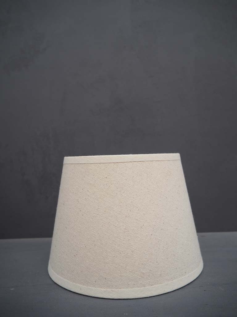 Cylindrical shade 20cm beige linen - 1