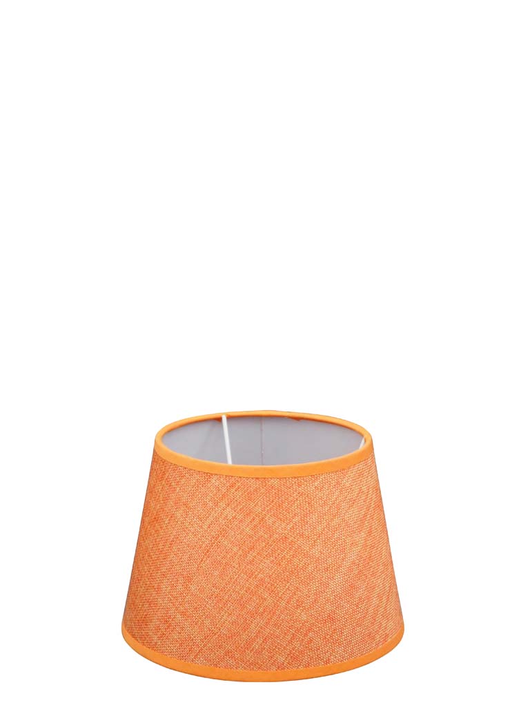 Cylindrical shade 20cm orange linen - 2