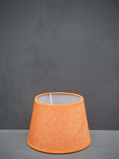 Cylindrical shade 20cm orange linen