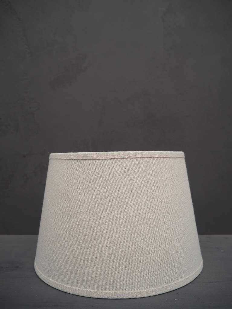 Cylindrical shade 25cm beige linen - 1