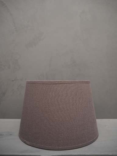 Cylindrical shade 25cm grey linen