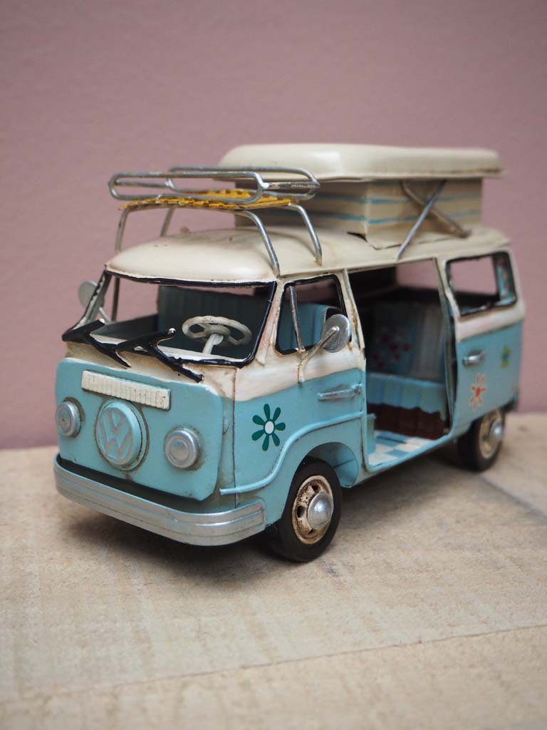 Clear blue VW van - 3