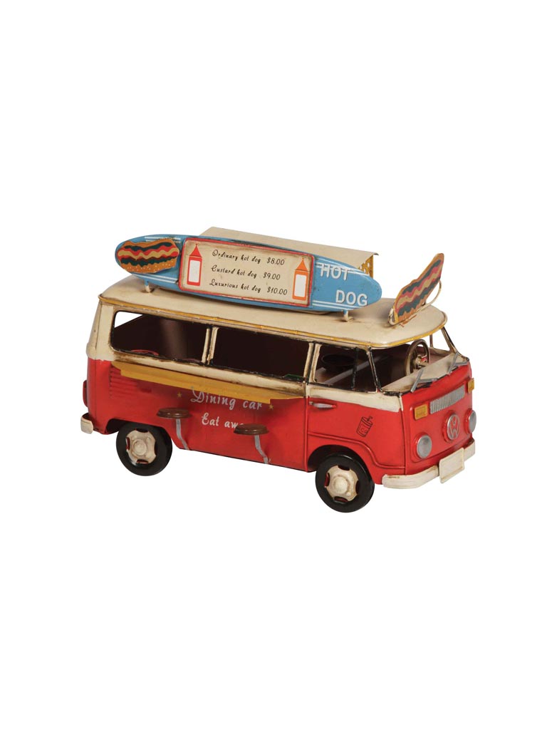 Miniature Combi VW et skis déco brocante Chehoma [33414]