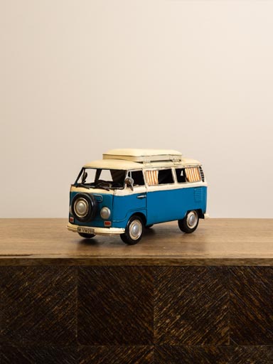 Blue vintage Van California