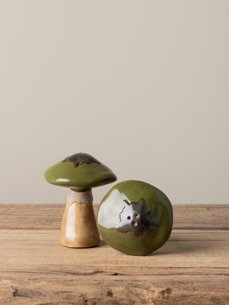 S/2 salt & pepper green mushrooms - 5
