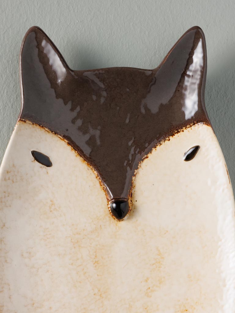 Assiette Renard chocolat - 3
