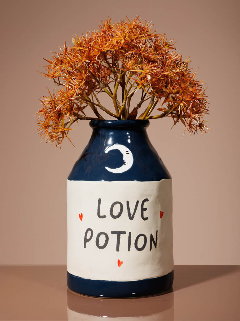 Vase bleu foncé Love potion - 1
