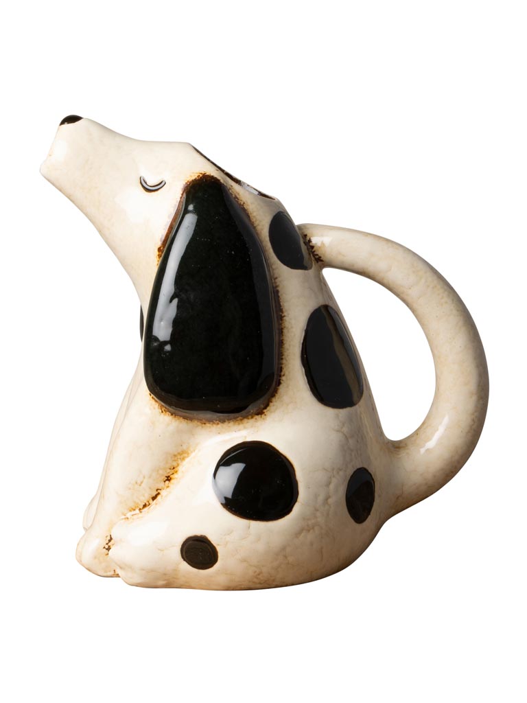 Pitcher black & white dog - 2