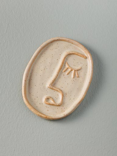 Small beige face Trinket tray
