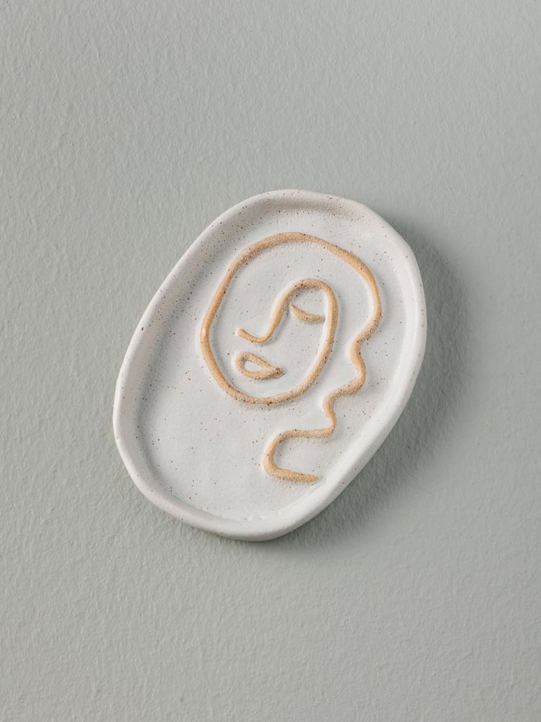 Small white face Trinket tray - 1