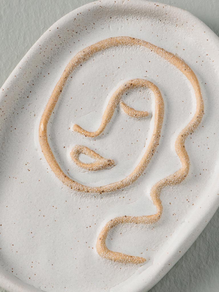 Small white face Trinket tray - 3