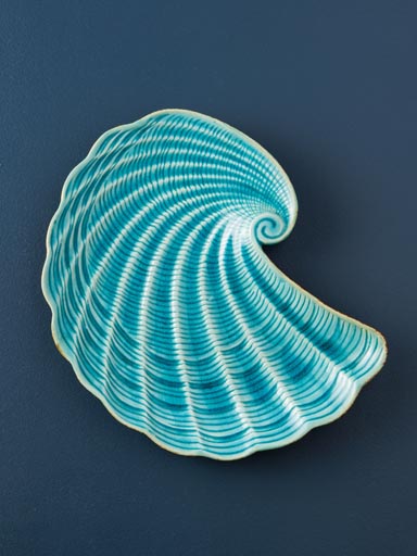 Large dish Aqua shell