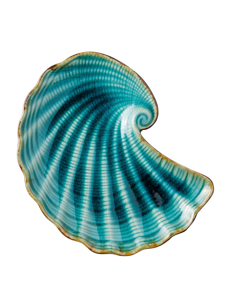 Small dish Aqua shell - 2