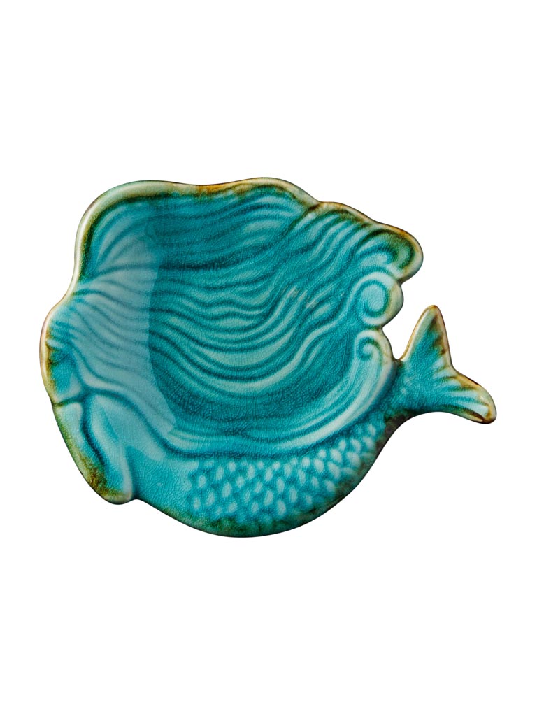 Petite assiette sirène turquoise - 2