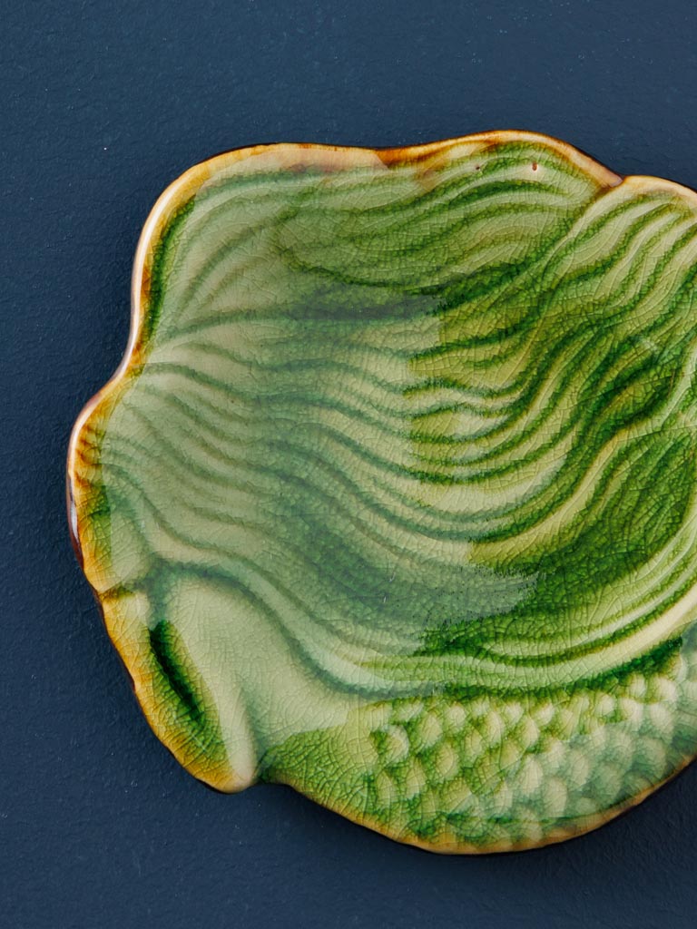 Small green mermaid dish - 3