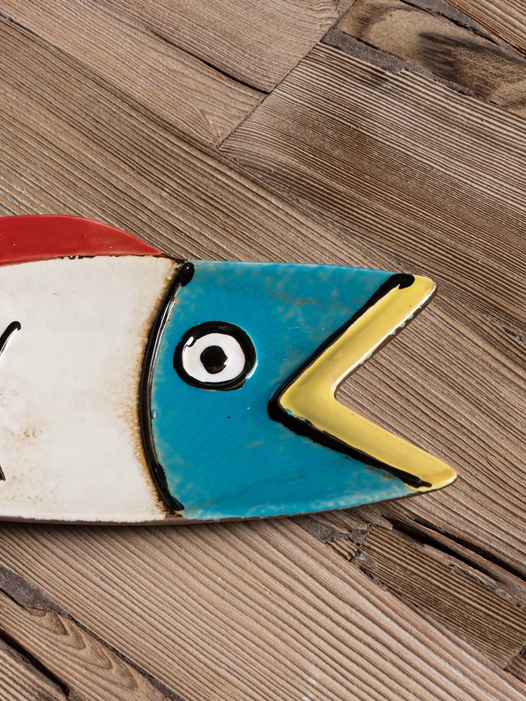 Coloured fish plate 